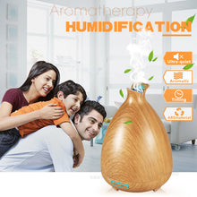 130ml Air Humidifier Essential Oil Diffuser Aroma Lamp Aromatherapy Electric Aroma Diffuser Mist Maker for Home-Wood
