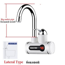 2016 NEW Instant Water Heater LCD Temperature Display Tankless Water Heater Tap Instant Hot Water Faucet Crane 3000W