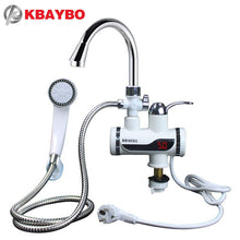 3000W Water Heater Bathroom / Kitchen instant electric water heater tap LCD temperature display Tankless faucet A-088