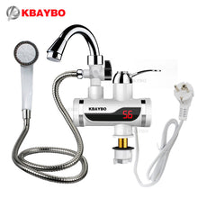 3000W Temperature Display Instant Hot Water Tap Tankless Electric Faucet Kitchen Instant Hot Faucet Water Heater Water Heating