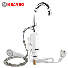 3000W Instant Tankless Water Heater Electric Shower Faucet Kitchen Instant Heating tap Water heater with EU plug