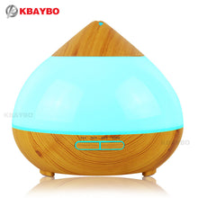 300ml Air Humidifier Essential Oil Diffuser Aroma Lamp Aromatherapy Electric Aroma Diffuser Mist Maker for Home-Wood