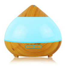 300ml Air Humidifier Essential Oil Diffuser Aroma Lamp Aromatherapy Electric Aroma Diffuser Mist Maker for Home-Wood