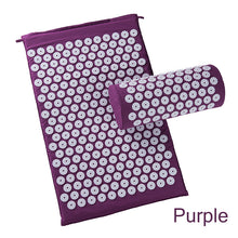 Massager (appro.67*42cm)Cushion Mat Shakti Massager Relieve Acupressure Mat Body Pain Acupuncture Spike Yoga Mat with Pillow